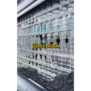 Crystal Glass Brick Decoration